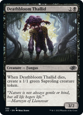 [395]【EN】死花のサリッド/Deathbloom Thallid【J22】[C][黒]