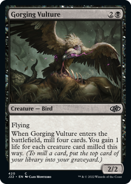 [420]【EN】貪る禿鷹/Gorging Vulture【J22】[C][黒]