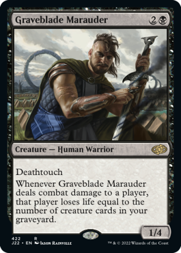 [422]【EN】墓刃の匪賊/Graveblade Marauder【J22】[R][黒]
