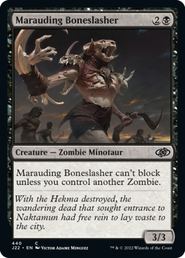 [440]【EN】無法の斬骨鬼/Marauding Boneslasher【J22】[C][黒]