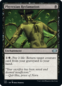 [124]【EN】ファイレクシア流再利用/Phyrexian Reclamation【J22】[U][黒]