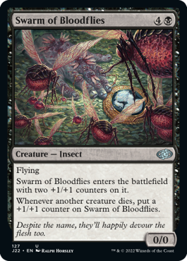 [127]【EN】血蠅の大群/Swarm of Bloodflies【J22】[U][黒]