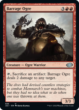 [496]【EN】連射のオーガ/Barrage Ogre【J22】[U][赤]
