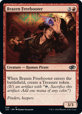 [506]【EN】鉄面連合の掠め取り/Brazen Freebooter【J22】[C][赤]