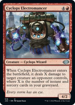 [518]【EN】サイクロプスの電術師/Cyclops Electromancer【J22】[U][赤]