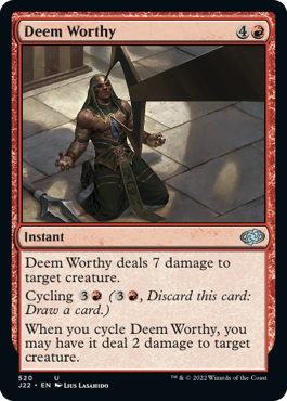 [520]【EN】蓋世の誉れ/Deem Worthy【J22】[U][赤]