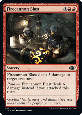 [533]【EN】火炎砲発射/Firecannon Blast【J22】[C][赤]