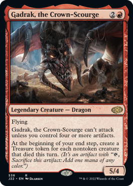 [538]【EN】冠滅ぼしのガドラク/Gadrak, the Crown-Scourge【J22】[R][赤]