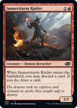 [556]【EN】イマースタームの略奪者/Immersturm Raider【J22】[C][赤]