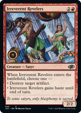 [560]【EN】不遜な歓楽者/Irreverent Revelers【J22】[C][赤]