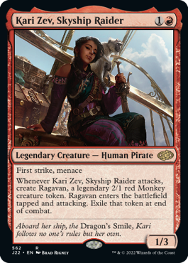 [562]【EN】航空船を強襲する者、カーリ・ゼヴ/Kari Zev, Skyship Raider【J22】[R][赤]