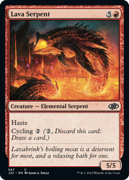 [567]【EN】溶岩の海蛇/Lava Serpent【J22】[C][赤]