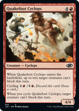 [583]【EN】震足サイクロプス/Quakefoot Cyclops【J22】[C][赤]