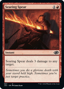 [597]【EN】灼熱の槍/Searing Spear【J22】[C][赤]