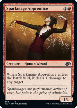 [603]【EN】火花魔道士の弟子/Sparkmage Apprentice【J22】[C][赤]