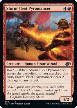 [608]【EN】風雲艦隊の紅蓮術士/Storm Fleet Pyromancer【J22】[C][赤]