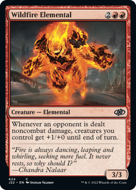 [624]【EN】野火の精霊/Wildfire Elemental【J22】[C][赤]