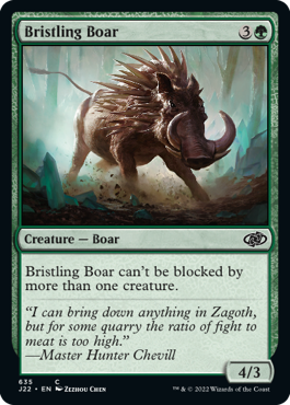 [635]【EN】逆毛の猪/Bristling Boar【J22】[C][緑]