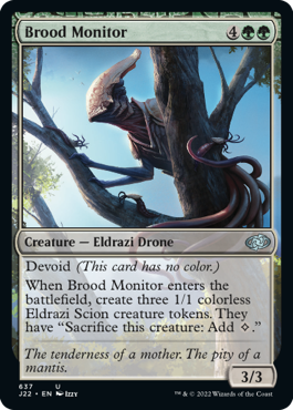 [637]【EN】血統の観察者/Brood Monitor【J22】[U][緑]