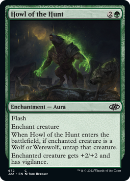 [672]【EN】狩りの遠吠え/Howl of the Hunt【J22】[C][緑]