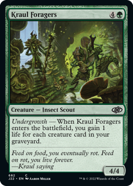 [682]【EN】クロールの食料隊/Kraul Foragers【J22】[C][緑]