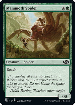 [687]【EN】マンモスグモ/Mammoth Spider【J22】[C][緑]
