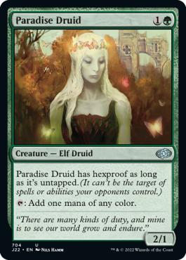 [704]【EN】楽園のドルイド/Paradise Druid【J22】[U][緑]