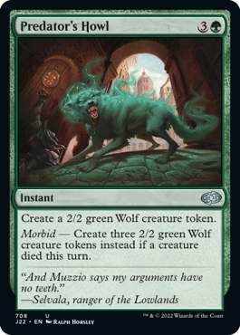 [708]【EN】捕食者の雄叫び/Predator's Howl【J22】[U][緑]