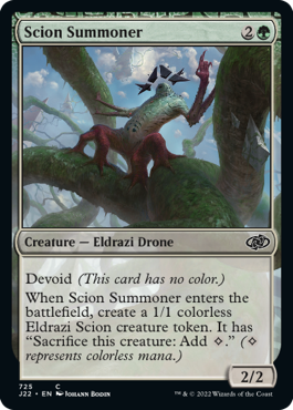 [725]【EN】末裔招き/Scion Summoner【J22】[C][緑]
