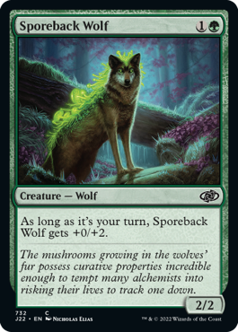 [732]【EN】胞子背の狼/Sporeback Wolf【J22】[C][緑]