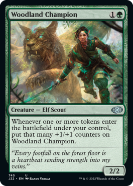 [745]【EN】森林の勇者/Woodland Champion【J22】[U][緑]