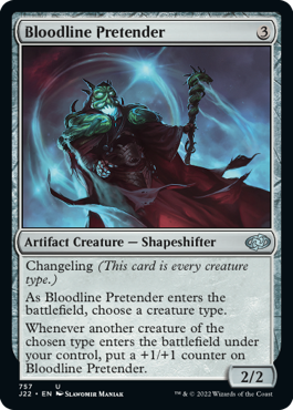 [757]【EN】血統詐称者/Bloodline Pretender【J22】[U][茶]