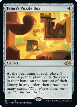 [801]【EN】テフェリーの細工箱/Teferi's Puzzle Box【J22】[R][茶]