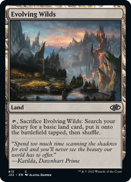 [813]【EN】進化する未開地/Evolving Wilds【J22】[C][土地]