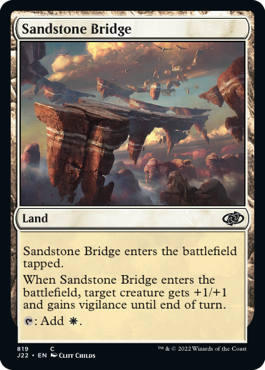 [819]【EN】砂岩の橋/Sandstone Bridge【J22】[C][土地]