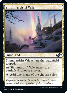 [821]【EN】煌積の谷間/Shimmerdrift Vale【J22】[C][土地]