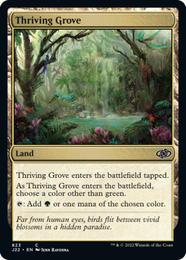 [823]【EN】興隆する木立/Thriving Grove【J22】[C][土地]
