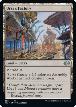 [828]【EN】ウルザの工廠/Urza's Factory【J22】[U][土地]