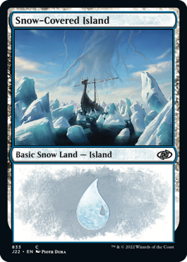 [833]【EN】冠雪の島/Snow-Covered Island【J22】[C][土地]