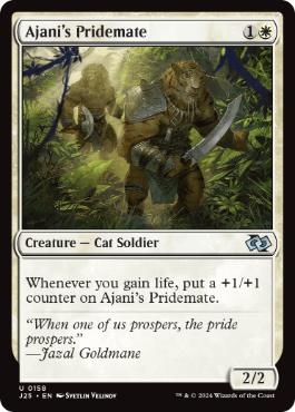 [158]【EN】アジャニの群れ仲間/Ajani's Pridemate【J25】[U][白]