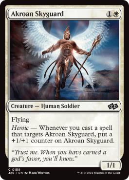 [159]【EN】アクロスの空護衛/Akroan Skyguard【J25】[C][白]