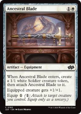 [160]【EN】祖先の刃/Ancestral Blade【J25】[C][白]