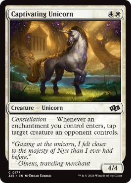 [177]【EN】蠱惑的なユニコーン/Captivating Unicorn【J25】[C][白]