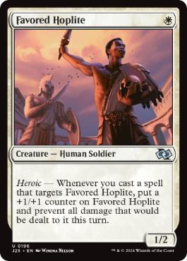 [196]【EN】恩寵の重装歩兵/Favored Hoplite【J25】[U][白]