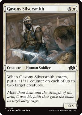 [201]【EN】ガヴォニーの銀鍛冶師/Gavony Silversmith【J25】[C][白]