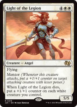 [218]【EN】軍勢の光/Light of the Legion【J25】[R][白]