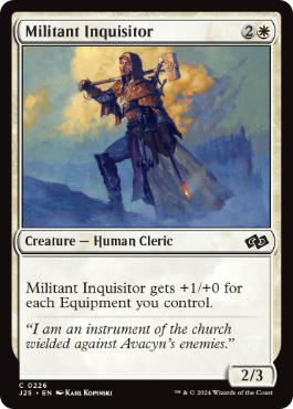 [226]【EN】戦闘的な審問官/Militant Inquisitor【J25】[C][白]