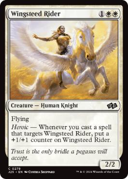 [279]【EN】天馬の乗り手/Wingsteed Rider【J25】[C][白]