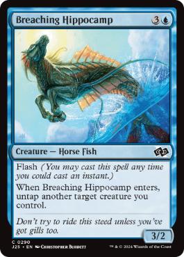 [290]【EN】水跳ねの海馬/Breaching Hippocamp【J25】[C][青]