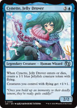 [035]【EN】クラゲ追い、サイネッテ/Cynette, Jelly Drover【J25】[U][青]